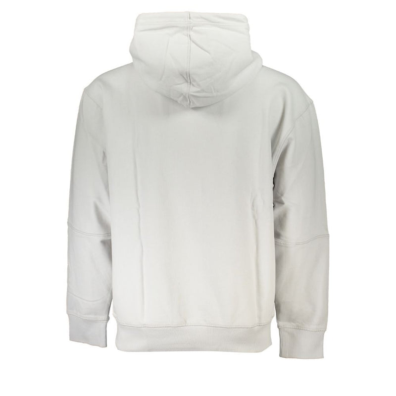 Hugo Boss Elegant Long-Sleeved Hooded Sweatshirt in Gray