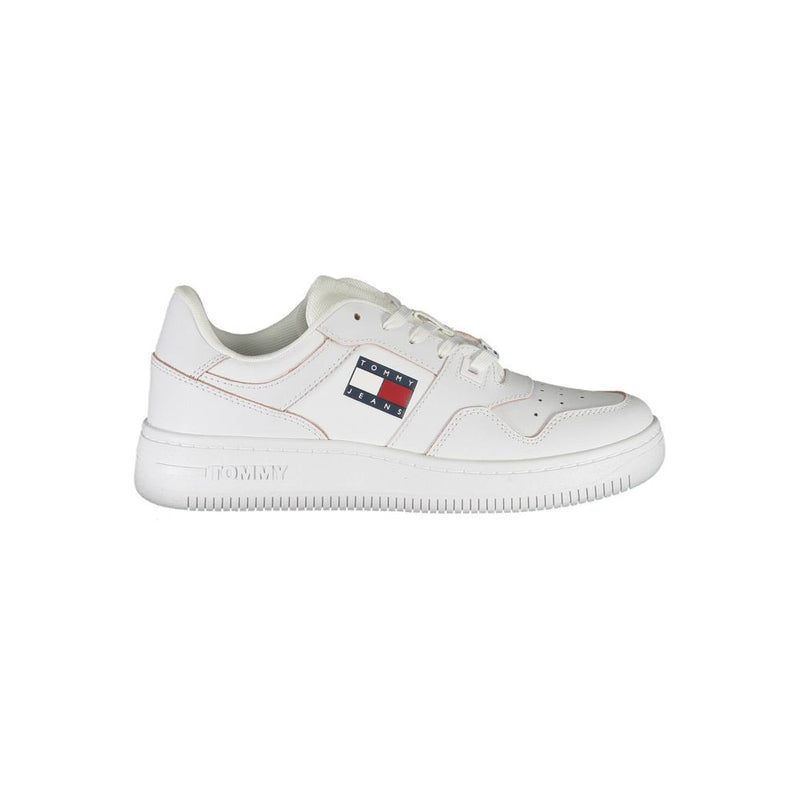 Tommy Hilfiger White Leather Women Sneaker