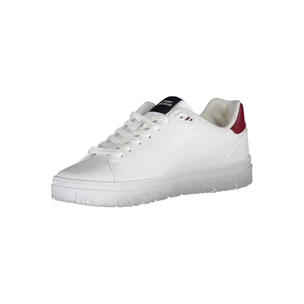 Tommy Hilfiger White Leather Men Sneaker