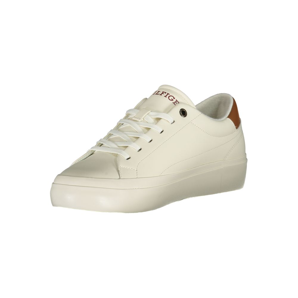 Tommy Hilfiger Sleek White Sneakers with Contrast Details