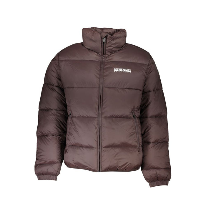 Napapijri Brown Polyamide Men Jacket