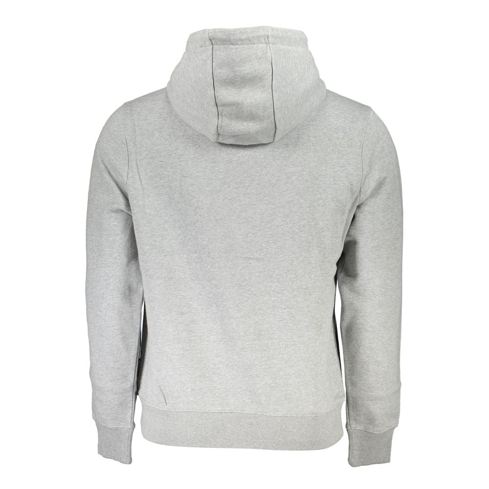 Napapijri Chic Gray Hooded Fleece Sweatshirt