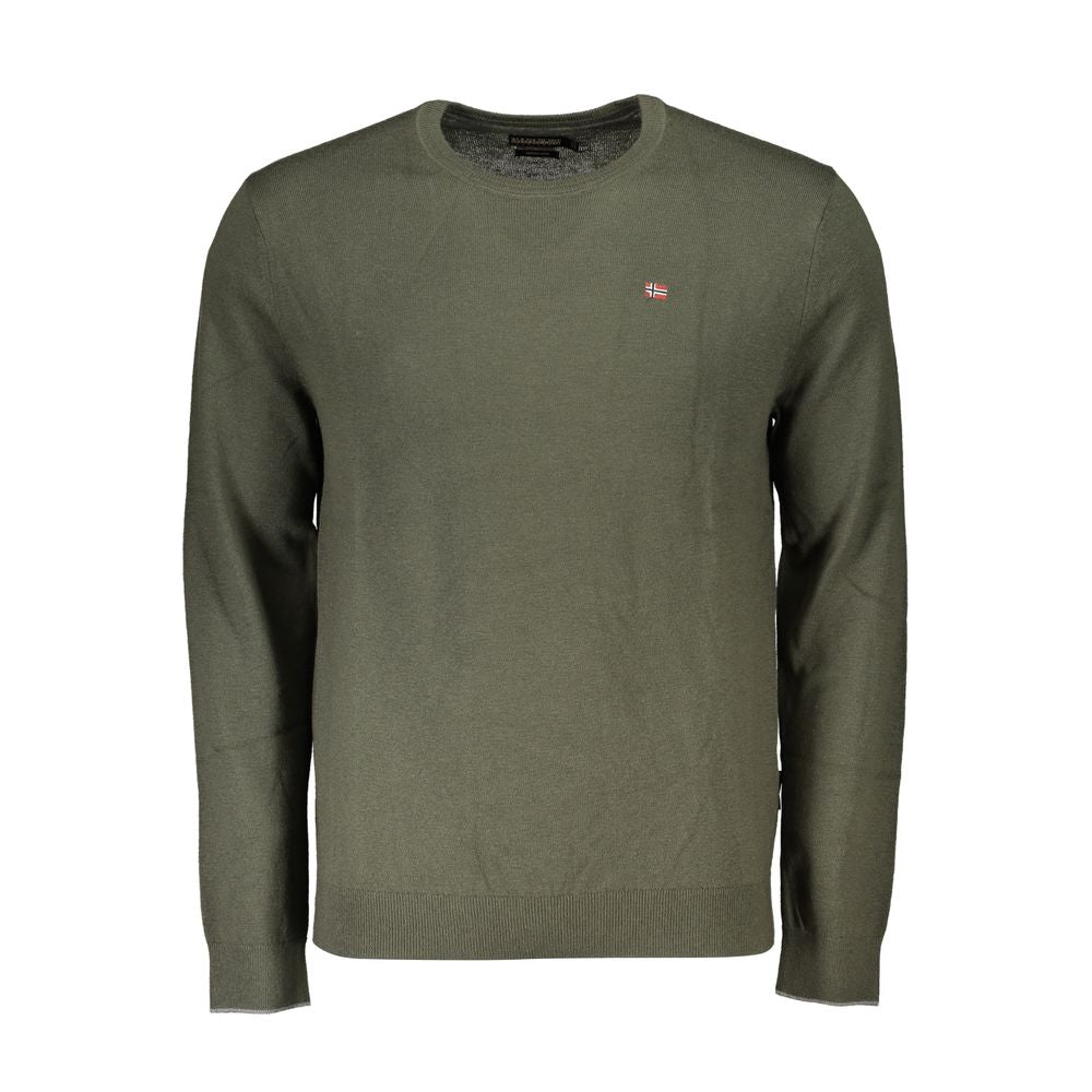 Napapijri Green Fabric Men Sweater