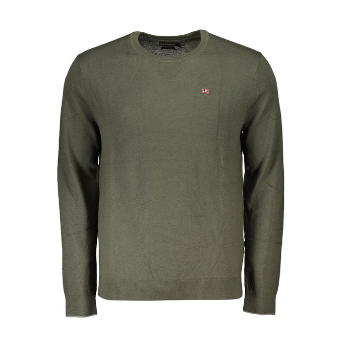 Napapijri Green Fabric Men Sweater