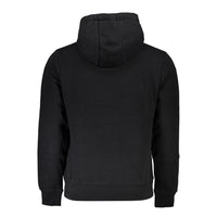 Napapijri Sleek Black Hooded Sweatshirt with Logo