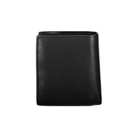 Tommy Hilfiger Sleek Black Leather Wallet with Contrasting Details