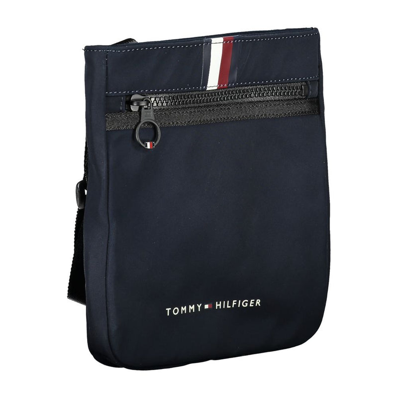 Tommy Hilfiger Chic Blue Shoulder Bag with Contrasting Details