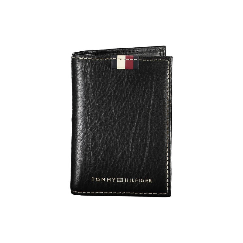 Tommy Hilfiger Elegant Leather Card Holder with Contrast Detailing