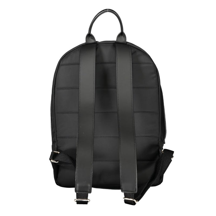 Tommy Hilfiger Chic Black Designer Backpack with Logo Detail