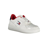 Tommy Hilfiger Contrast Lace-Up Sneakers in White