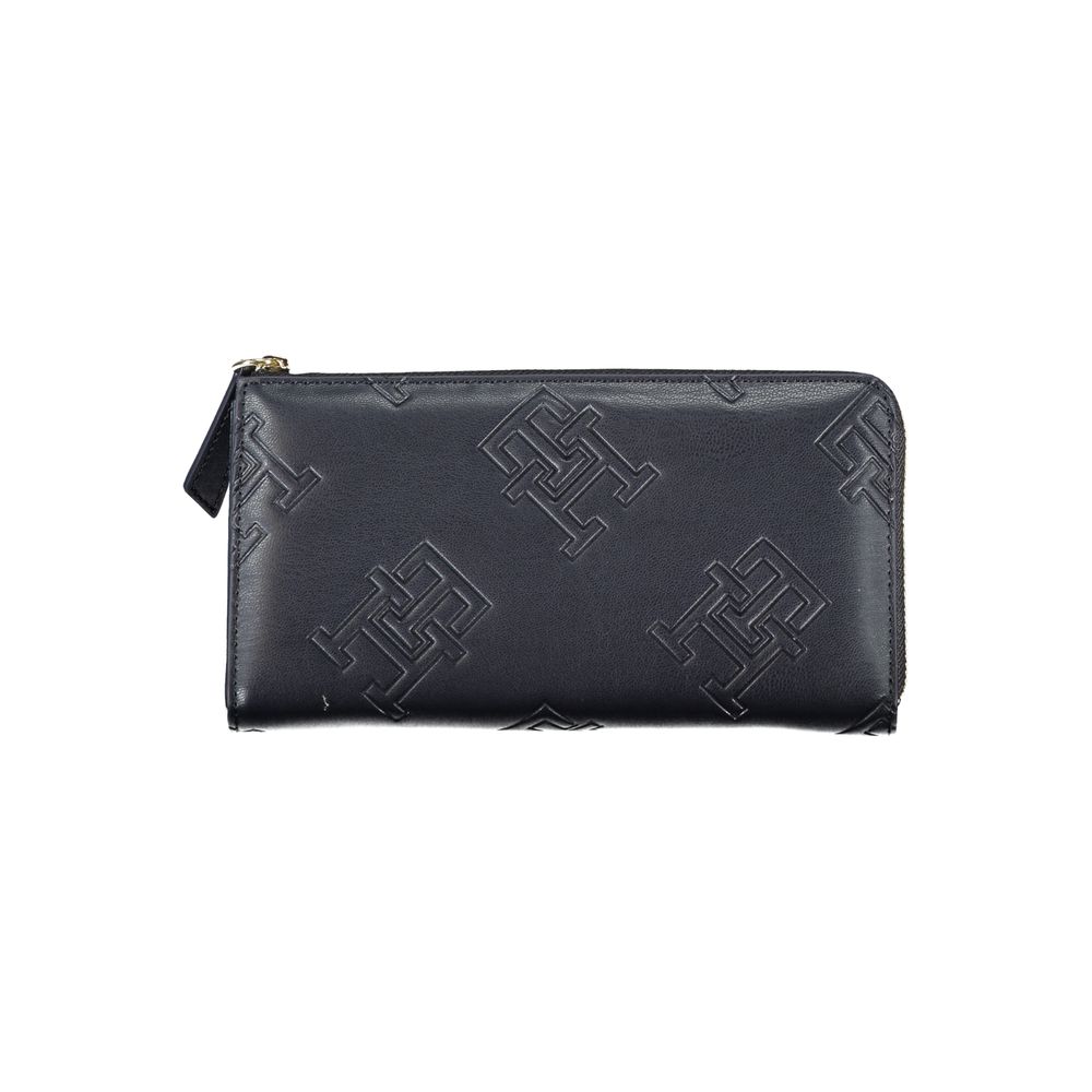 Tommy Hilfiger Elegant Blue Zip-Around Wallet