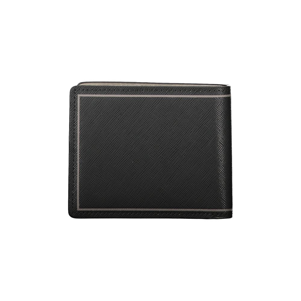 Tommy Hilfiger Black Leather Double Card Wallet