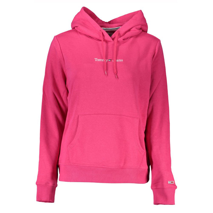 Tommy Hilfiger Chic Pink Hooded Sweatshirt with Logo Detail