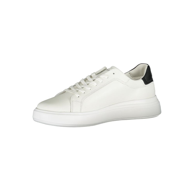 Calvin Klein Sleek White Sneakers with Contrast Accents