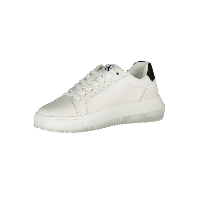 Calvin Klein Eco-Chic White Sneakers with Contrast Details