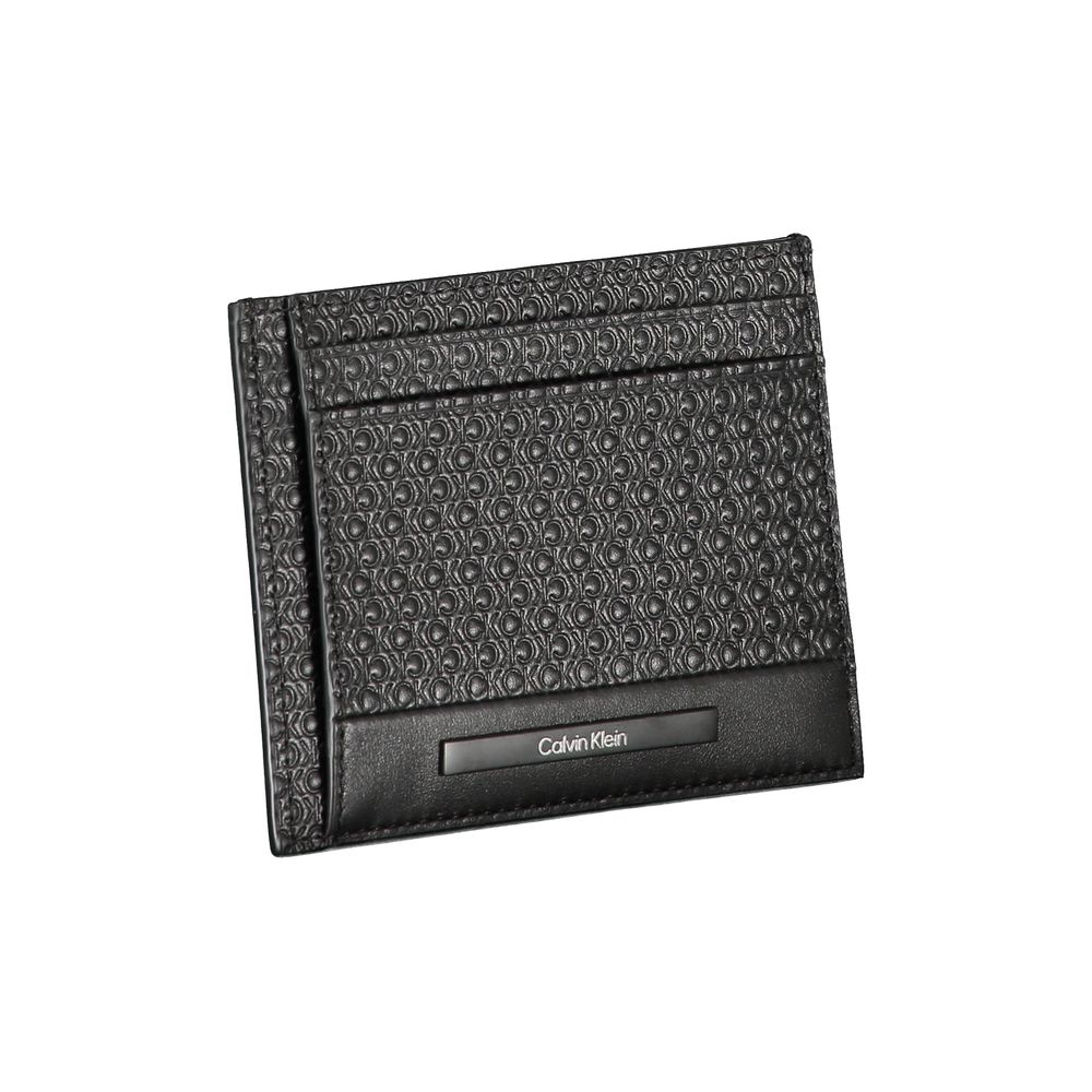 Calvin Klein Elegant Leather Card Holder with Contrasting Details