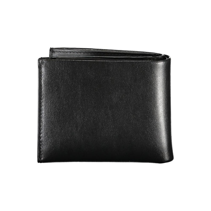 Calvin Klein Elegant Black Leather Dual-Compartment Wallet