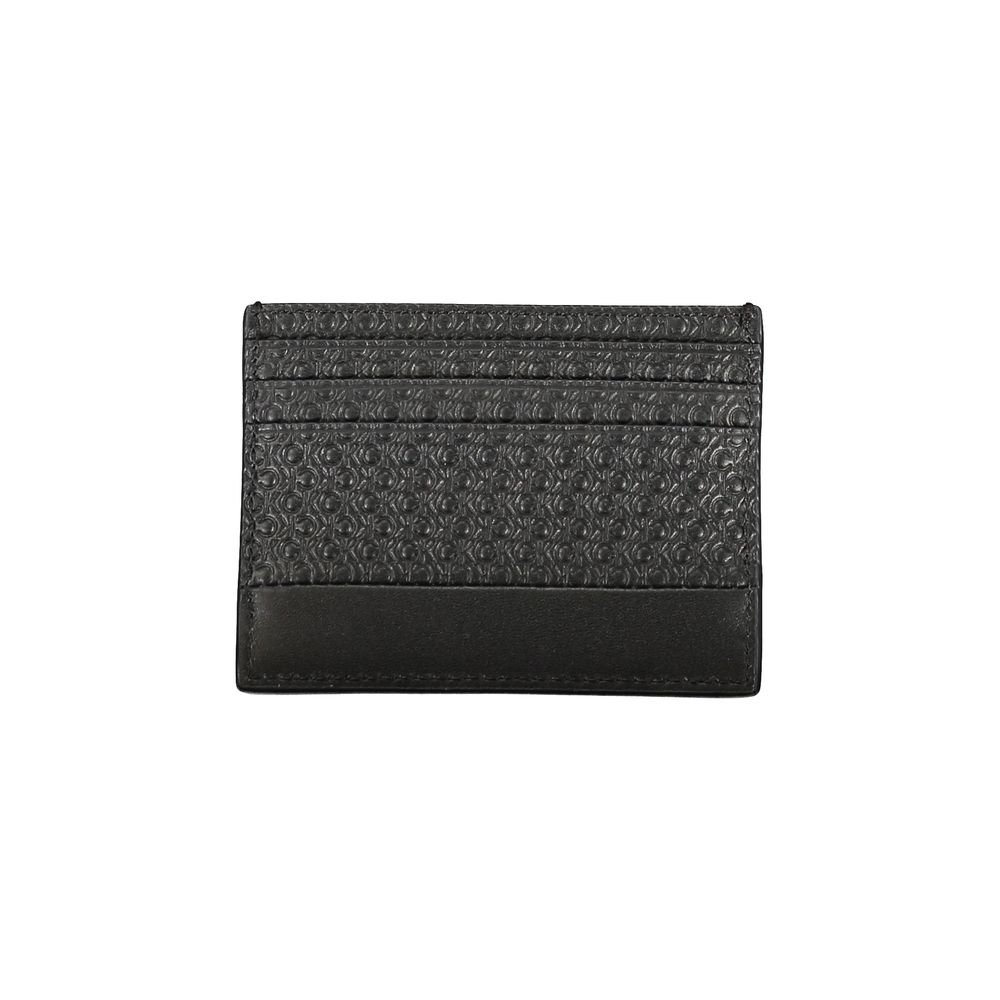 Calvin Klein Sleek Black Contrast Card Holder