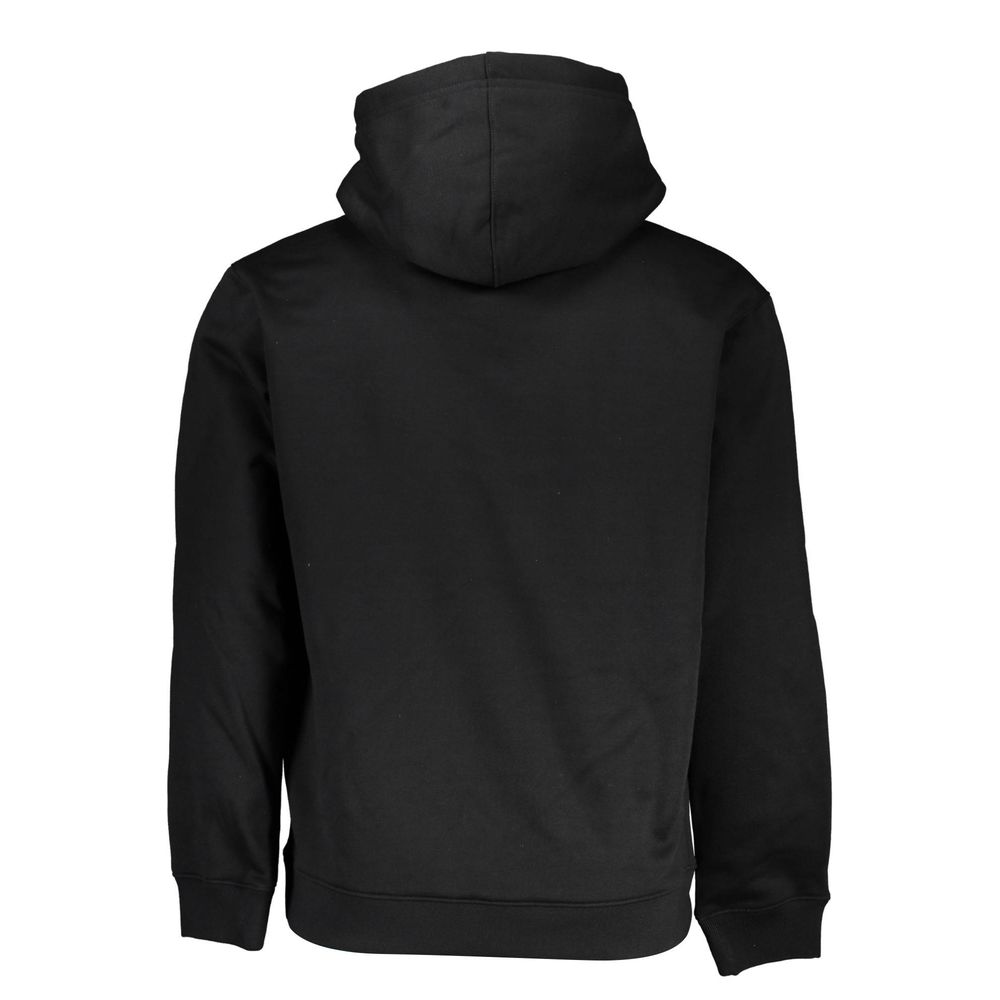 Calvin Klein Sleek Fleece Hooded Sweatshirt in Black