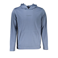 Calvin Klein Elegant Blue Hooded Sweatshirt - Men's Sports Chic