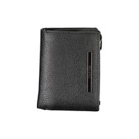 Calvin Klein Sleek Black Leather Wallet with Coin Purse