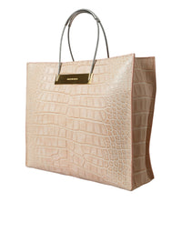 Balenciaga Alligator Leather Chic Pink Tote Bag