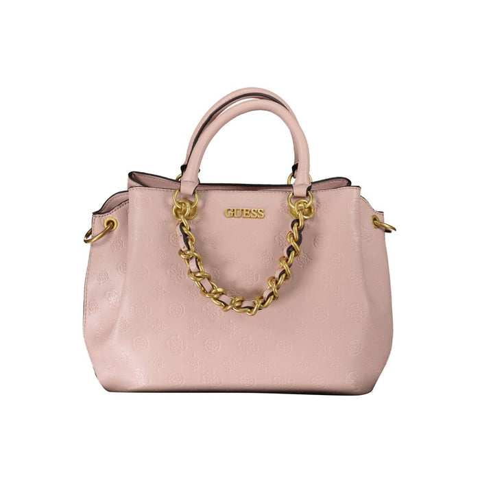 Guess Jeans Pink Polyethylene Handbag