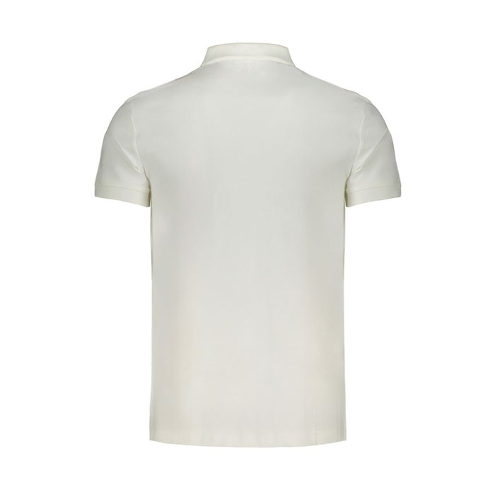 Calvin Klein White Cotton Polo Shirt