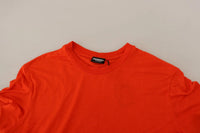 Dsquared² Orange Modal Short Sleeves Crewneck T-shirt