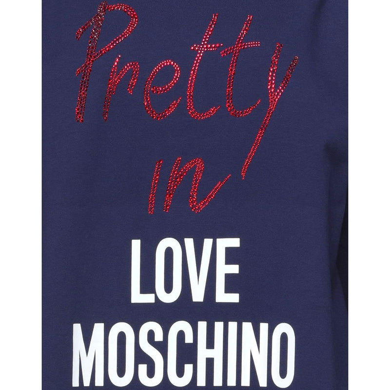 Love Moschino Blue Cotton Women Dress