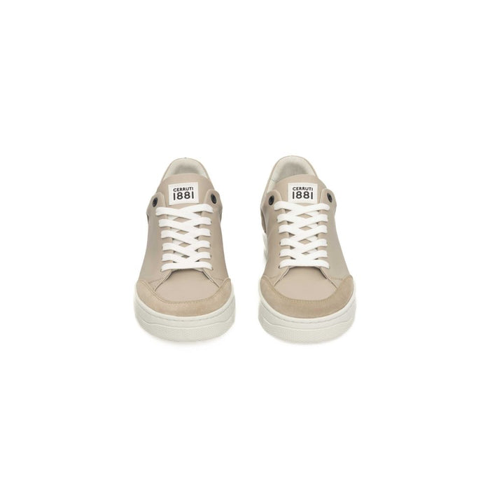 Cerruti 1881 Beige COW Leather Sneaker