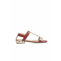 Cerruti 1881 Red GOAT Leather Sandal