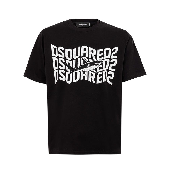 Dsquared² Sleek Black Cotton T-Shirt for Men