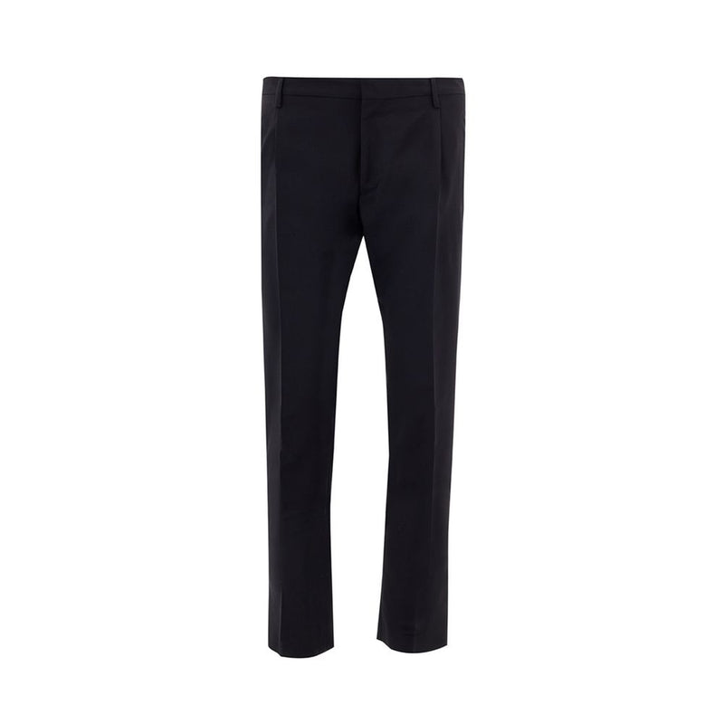 Valentino Black Wool Jeans & Pant