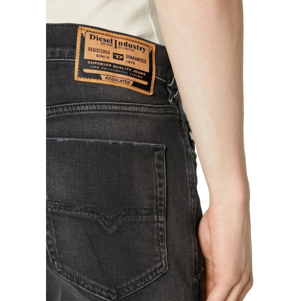 Diesel Black Cotton Jeans & Pant