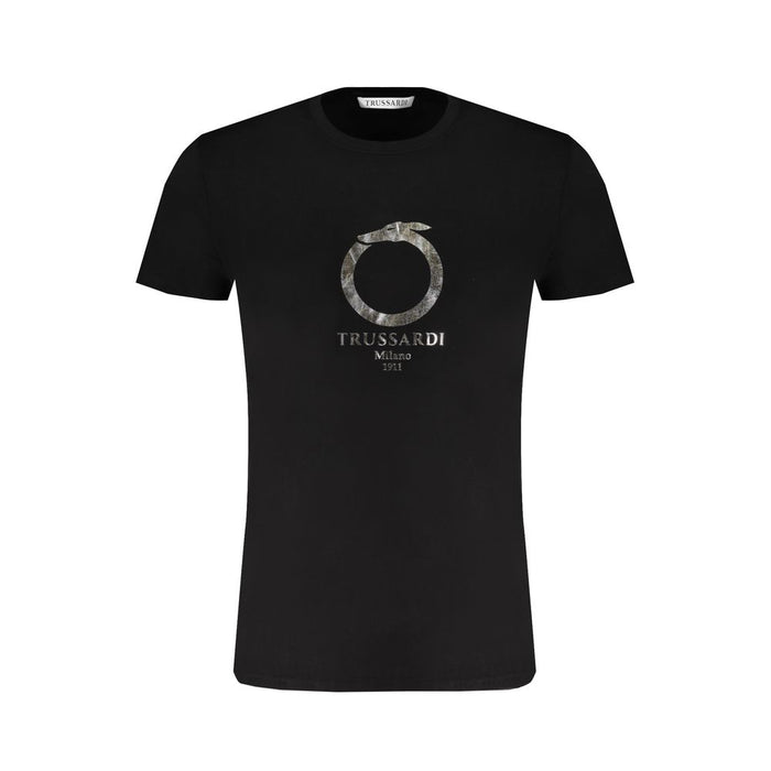 Trussardi Black Cotton T-Shirt