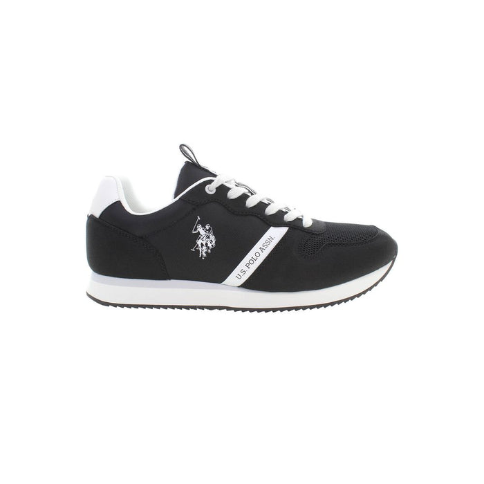 U.S. POLO ASSN. Sleek Black Sneakers with Contrast Accents