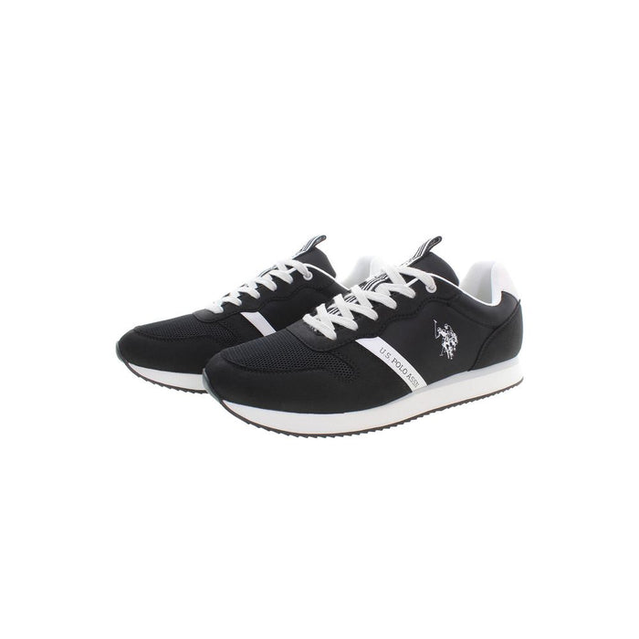 U.S. POLO ASSN. Sleek Black Sneakers with Contrast Accents