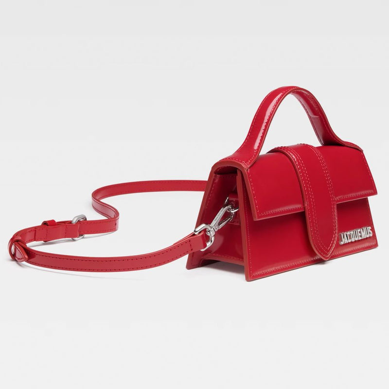 Jacquemus Red Leather Small Crossbody Bag