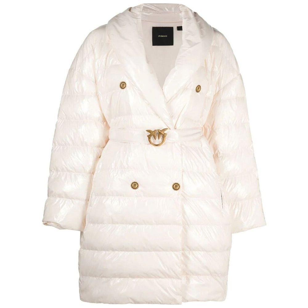 PINKO Beige Nylon Jackets & Coat