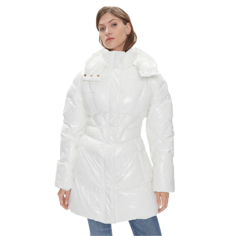 PINKO White Nylon Jackets & Coat