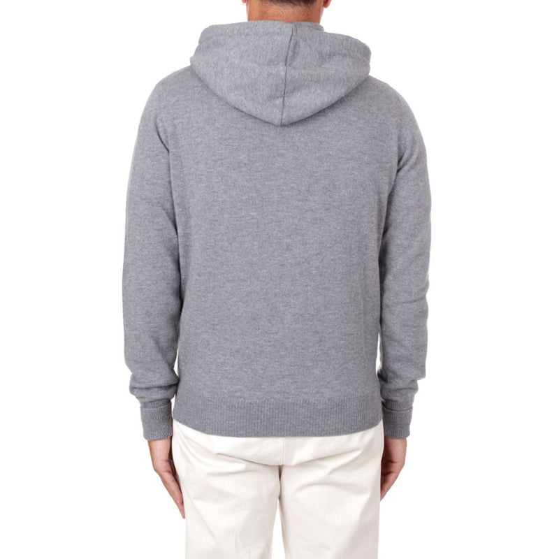 Alpha Studio Gray Wool Vergine Sweater