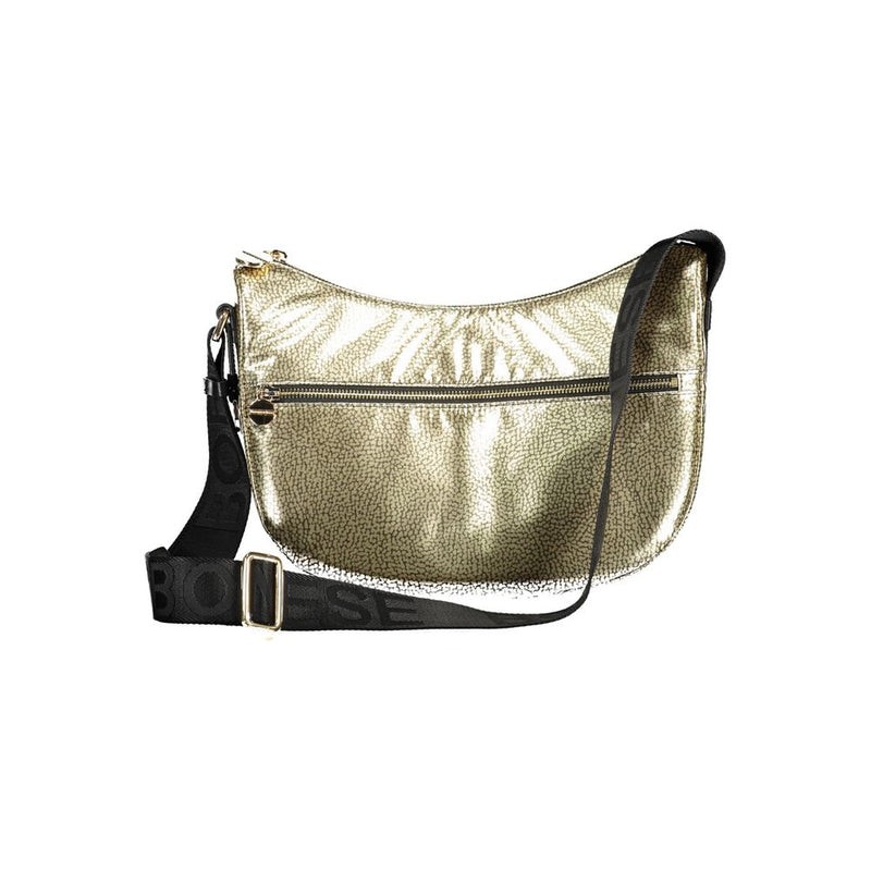 Borbonese Gold Polyester Handbag