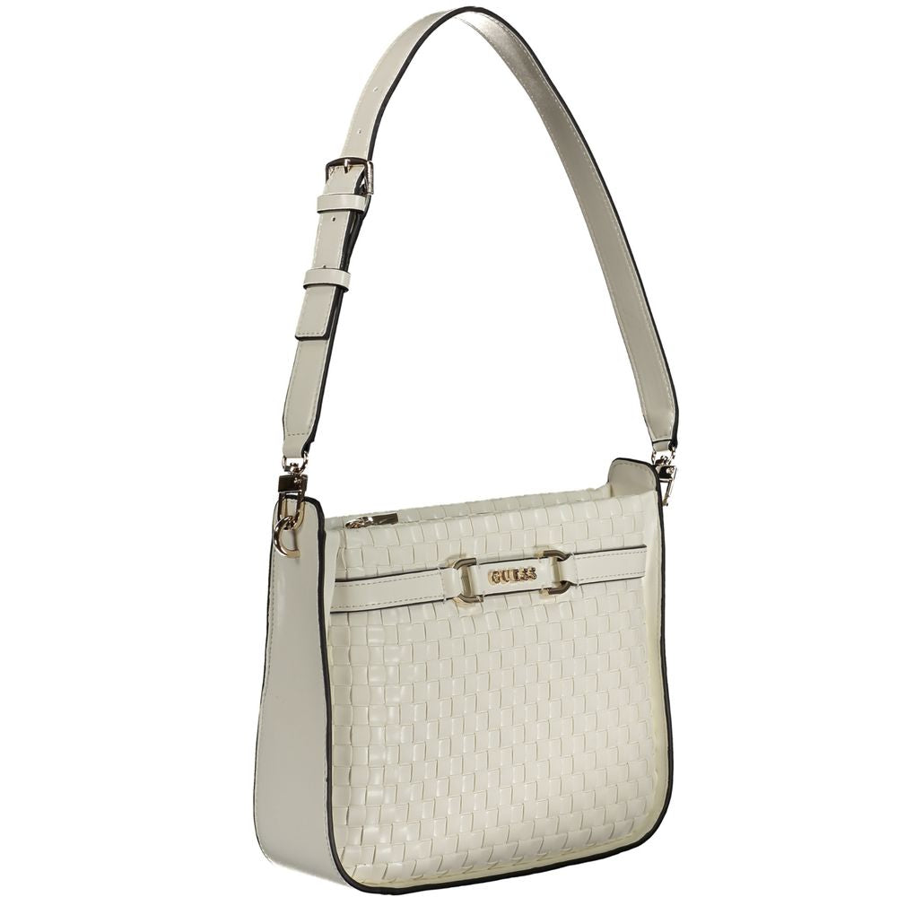 Guess Jeans White Polyethylene Handbag