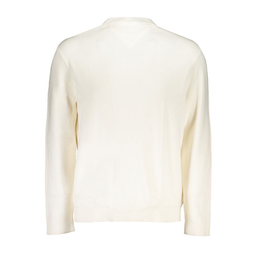 Tommy Hilfiger White Cotton Sweater