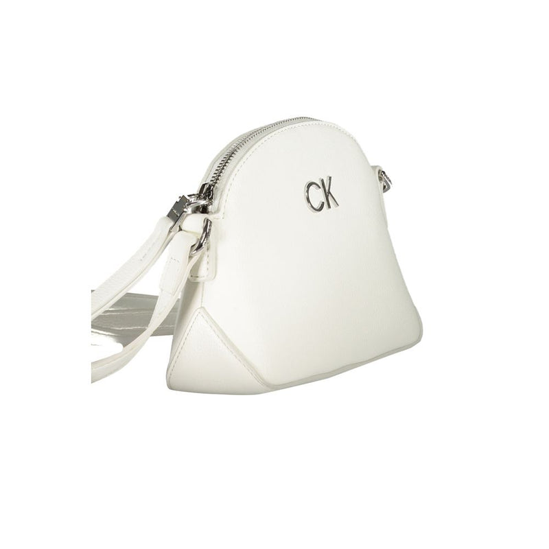 Calvin Klein White Polyethylene Handbag