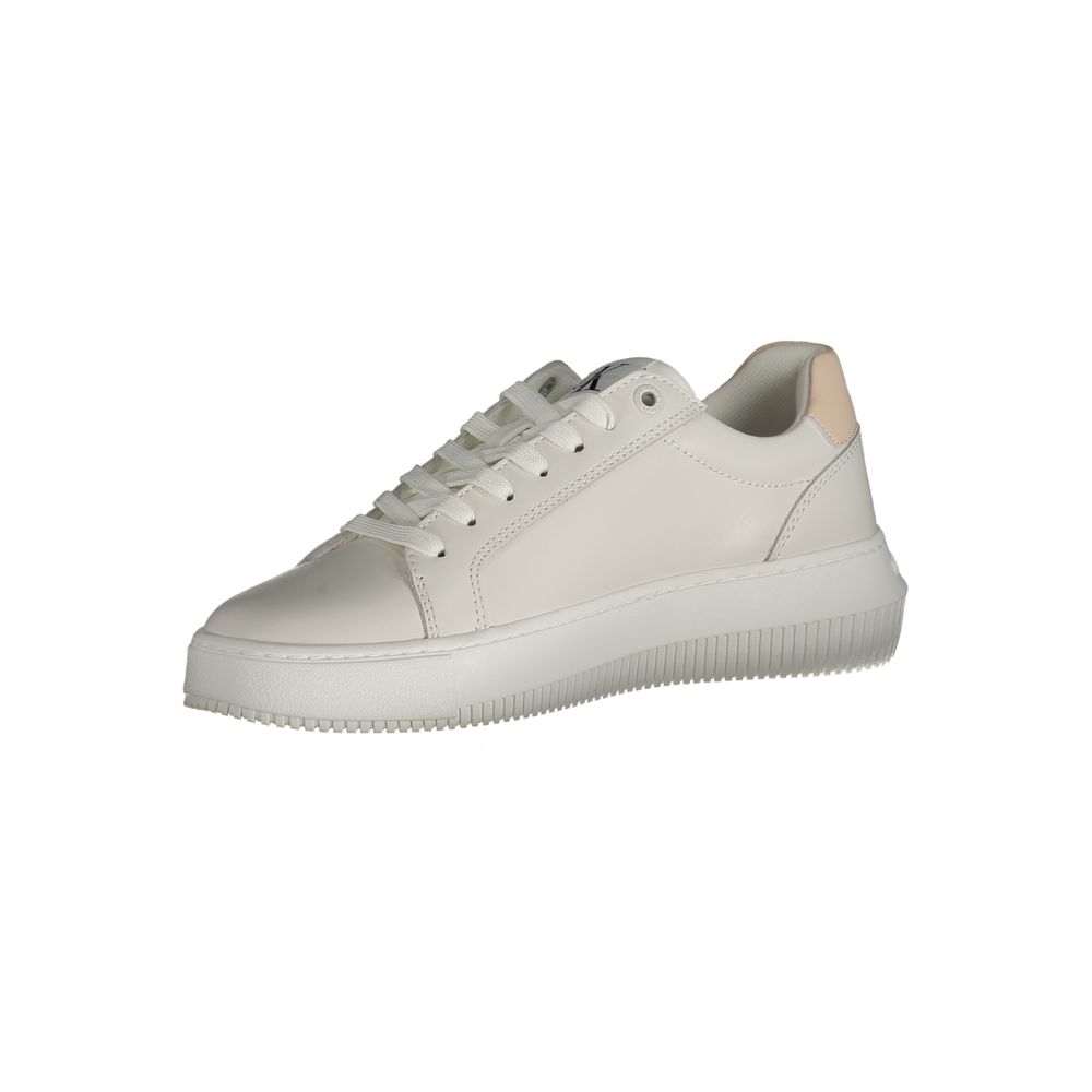 Calvin Klein White Polyester Sneaker