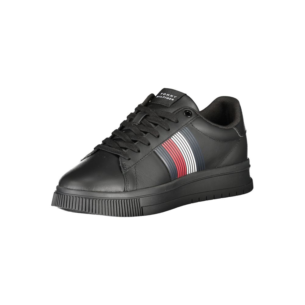 Tommy Hilfiger Black Polyester Sneaker