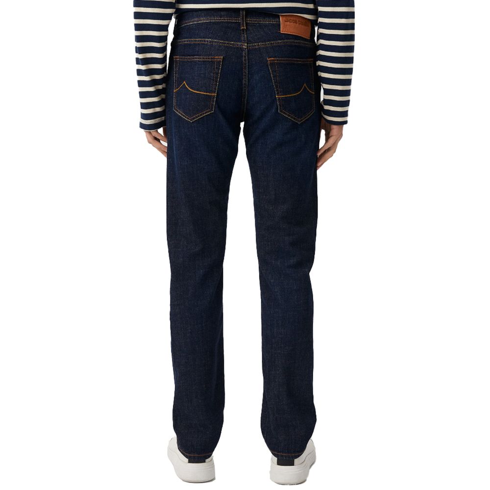 Jacob Cohen Blue Cotton Jeans & Pant