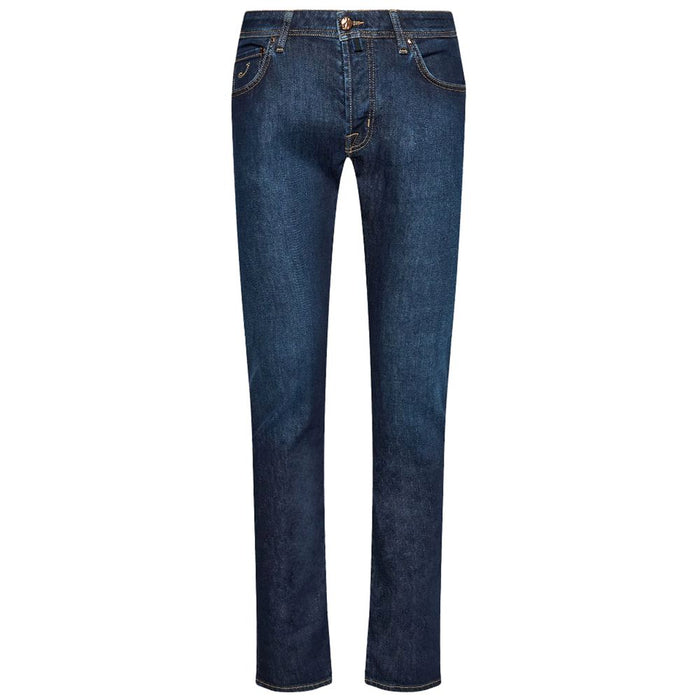 Jacob Cohen Blue Cotton Jeans & Pant